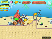 Флеш игра онлайн Патрик на Велике в погоне за Сыром / Patrick Cheese Bike